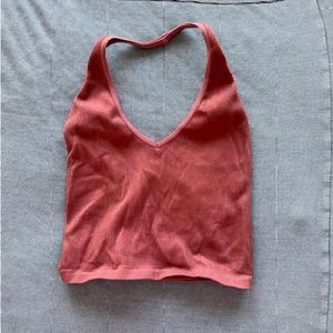 Ribbed Halter Tank